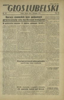 Nowy Głos Lubelski. R. 3, nr 257 (3 listopada 1942)