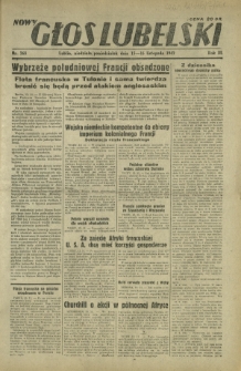 Nowy Głos Lubelski. R. 3, nr 268 (15-16 listopada 1942)