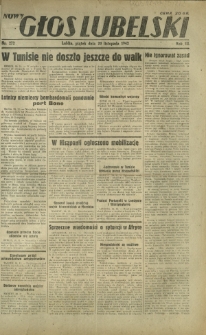Nowy Głos Lubelski. R. 3, nr 272 (20 listopada 1942)