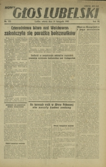 Nowy Głos Lubelski. R. 3, nr 273 (21 listopada 1942)