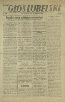 Nowy Głos Lubelski. R. 3, nr 279 (28 listopada 1942)