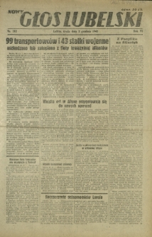 Nowy Głos Lubelski. R. 3, nr 282 (2 grudnia 1942)