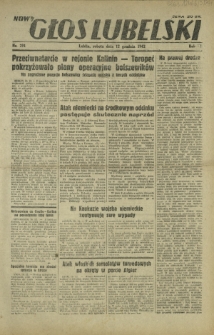 Nowy Głos Lubelski. R. 3, nr 291 (12 grudnia 1942)