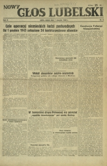 Nowy Głos Lubelski. R. 5, nr 5 (7 stycznia 1944)