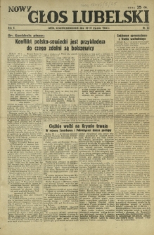 Nowy Głos Lubelski. R. 5, nr 25 (30-31 stycznia 1944)