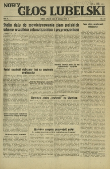 Nowy Głos Lubelski. R. 5, nr 32 (8 lutego 1944)