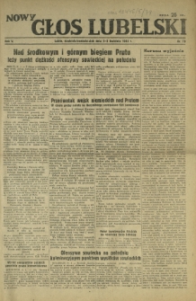 Nowy Głos Lubelski. R. 5, nr 79 (2-3 kwietnia 1944)