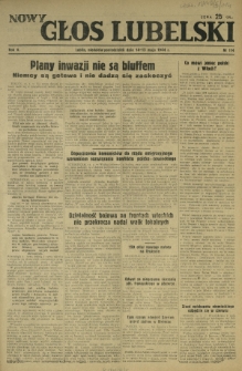 Nowy Głos Lubelski. R. 5, nr 114 (14-15 maja 1944)