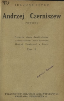 Andrzej Czerniszew : powieść. T. 2