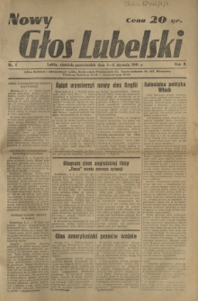 Nowy Głos Lubelski. R. 2, nr 4 (5-6 stycznia 1941)