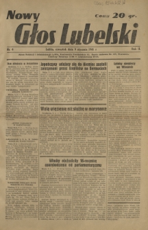 Nowy Głos Lubelski. R. 2, nr 6 (9 stycznia 1941)
