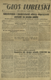 Nowy Głos Lubelski. R. 4, nr 2 (5 stycznia 1943)