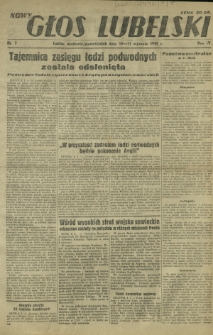 Nowy Głos Lubelski. R. 4, nr 7 (10-11 stycznia 1943)