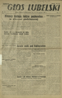 Nowy Głos Lubelski. R. 4, nr 13 (17-18 stycznia 1943)
