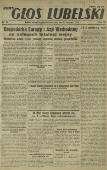 Nowy Głos Lubelski. R. 4, nr 19 (24-25 stycznia 1943)