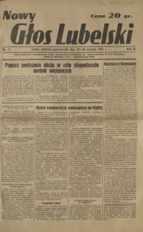 Nowy Głos Lubelski. R. 2, nr 15 (19-20 stycznia 1941)
