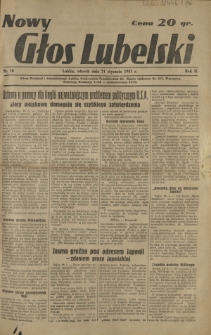 Nowy Głos Lubelski. R. 2, nr 16 (21 stycznia 1941)