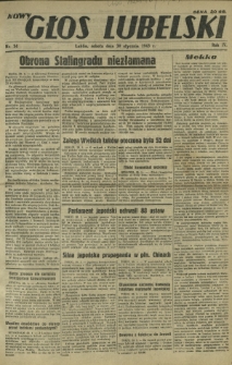 Nowy Głos Lubelski. R. 4, nr 24 (30 stycznia 1943)