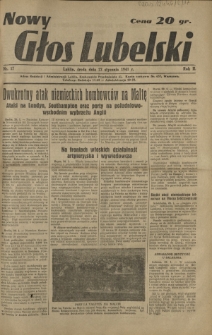 Nowy Głos Lubelski. R. 2, nr 17 (22 stycznia 1941)
