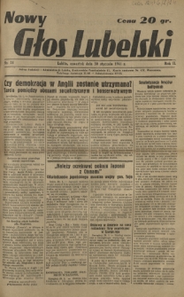 Nowy Głos Lubelski. R. 2, nr 24 (30 stycznia 1941)