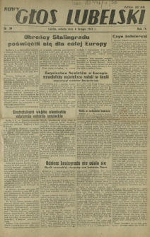 Nowy Głos Lubelski. R. 4, nr 30 (6 lutego 1943)