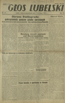 Nowy Głos Lubelski. R. 4, nr 31 (7-8 lutego 1943)