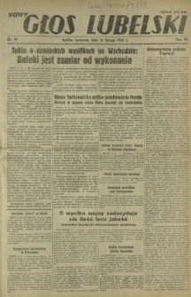 Nowy Głos Lubelski. R. 4, nr 34 (11 lutego 1943)