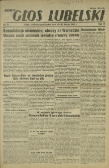 Nowy Głos Lubelski. R. 4, nr 37 (14-15 lutego 1943)