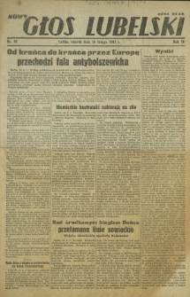 Nowy Głos Lubelski. R. 4, nr 38 (16 lutego 1943)