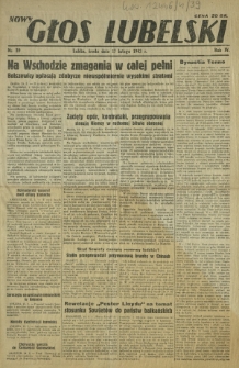 Nowy Głos Lubelski. R. 4, nr 39 (17 lutego 1943)
