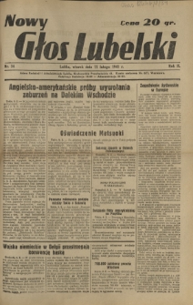 Nowy Głos Lubelski. R. 2, nr 34 (11 lutego 1941)
