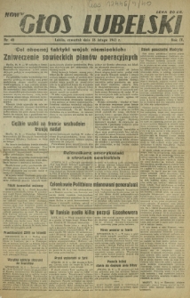 Nowy Głos Lubelski. R. 4, nr 40 (18 lutego 1943)