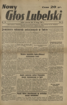 Nowy Głos Lubelski. R. 2, nr 36 (13 lutego 1941)