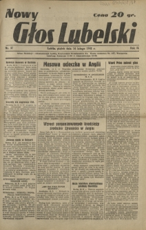 Nowy Głos Lubelski. R. 2, nr 37 (14 lutego 1941)