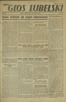 Nowy Głos Lubelski. R. 4, nr 42 (20 lutego 1943)