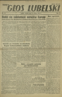 Nowy Głos Lubelski. R. 4, nr 44 (23 lutego 1943)