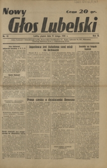 Nowy Głos Lubelski. R. 2, nr 43 (21 lutego 1941)