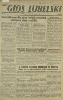 Nowy Głos Lubelski. R. 4, nr 47 (26 lutego 1943)