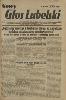 Nowy Głos Lubelski. R. 2, nr 48 (27 lutego 1941)