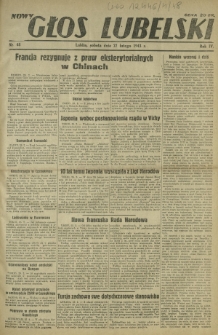 Nowy Głos Lubelski. R. 4, nr 48 (27 lutego 1943)