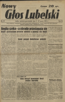 Nowy Głos Lubelski. R. 2, nr 57 (8-10 marca 1941)