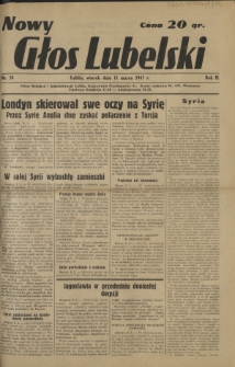 Nowy Głos Lubelski. R. 2, nr 58 (11 marca 1941)