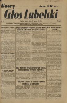 Nowy Głos Lubelski. R. 2, nr 61 (14 marca 1941)