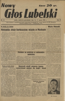 Nowy Głos Lubelski. R. 2, nr 63 (16-17 marca 1941)