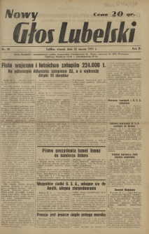 Nowy Głos Lubelski. R. 2, nr 70 (25 marca 1941)