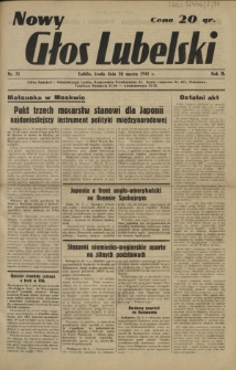 Nowy Głos Lubelski. R. 2, nr 71 (26 marca 1941)