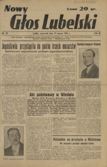 Nowy Głos Lubelski. R. 2, nr 72 (27 marca 1941)