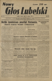 Nowy Głos Lubelski. R. 2, nr 74 (29 marca 1941)