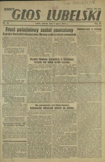Nowy Głos Lubelski. R. 4, nr 56 (9 marca 1943)