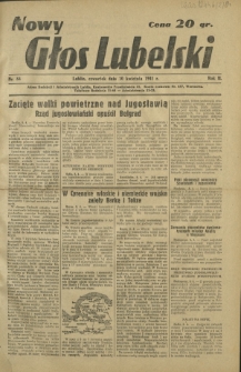 Nowy Głos Lubelski. R. 2, nr 84 (10 kwietnia 1941)